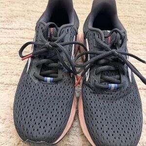 Brooks Running Shoes - Grey with Pink Accents